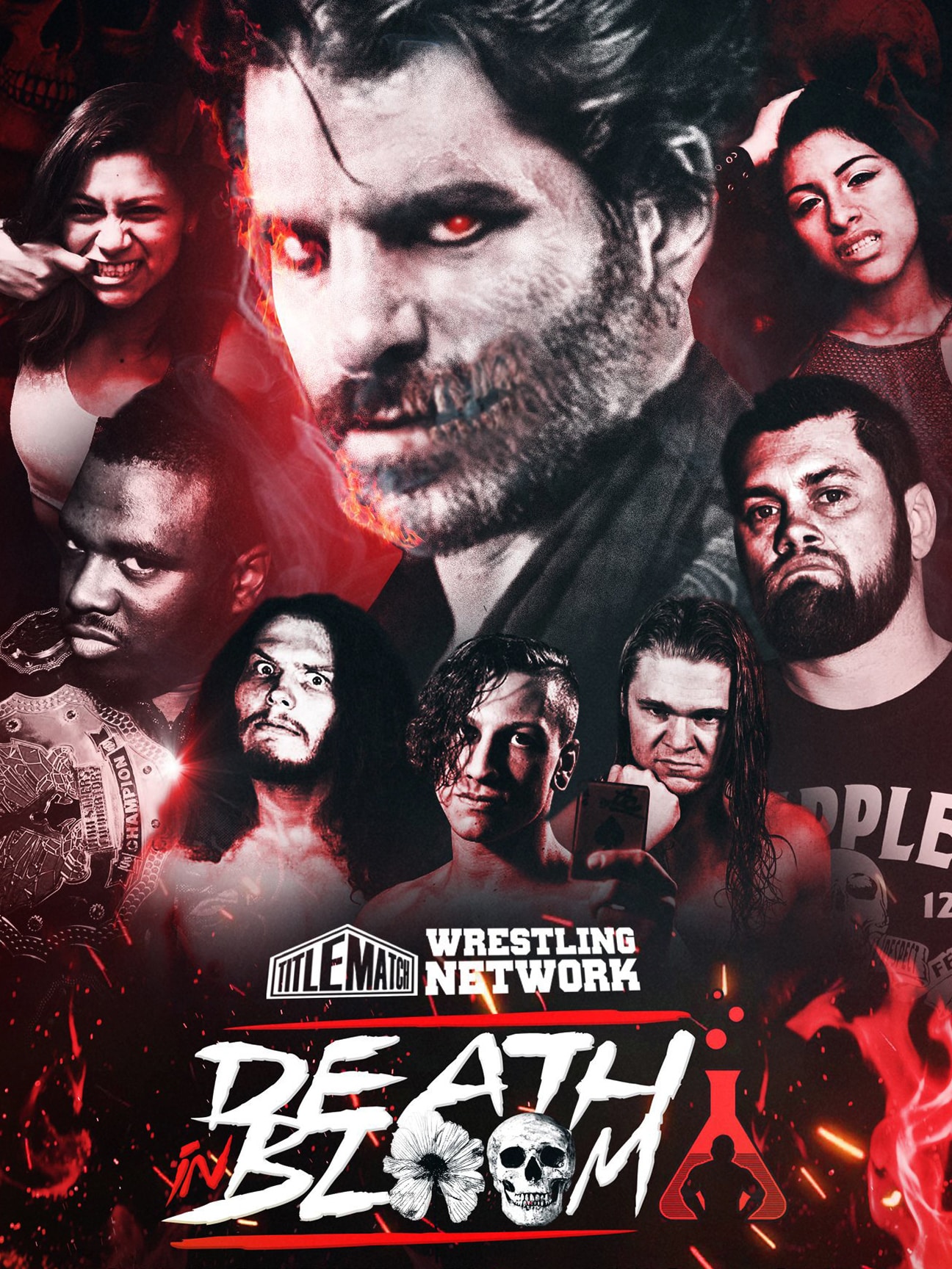 Wrestlers' Laboratory - Death in Bloom 18x24 Poster - Title Match Network