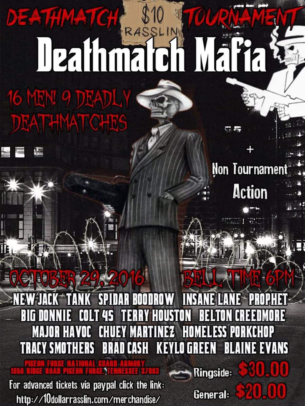 $10 Rasslin - Death Match Mafia 10/29/16