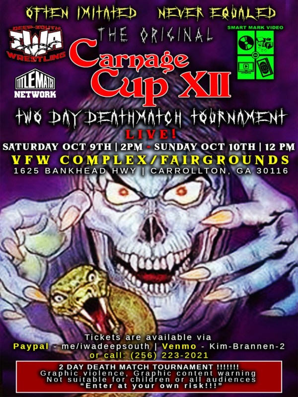 IWA Deep South - Carnage Cup 12 - 10/10/21