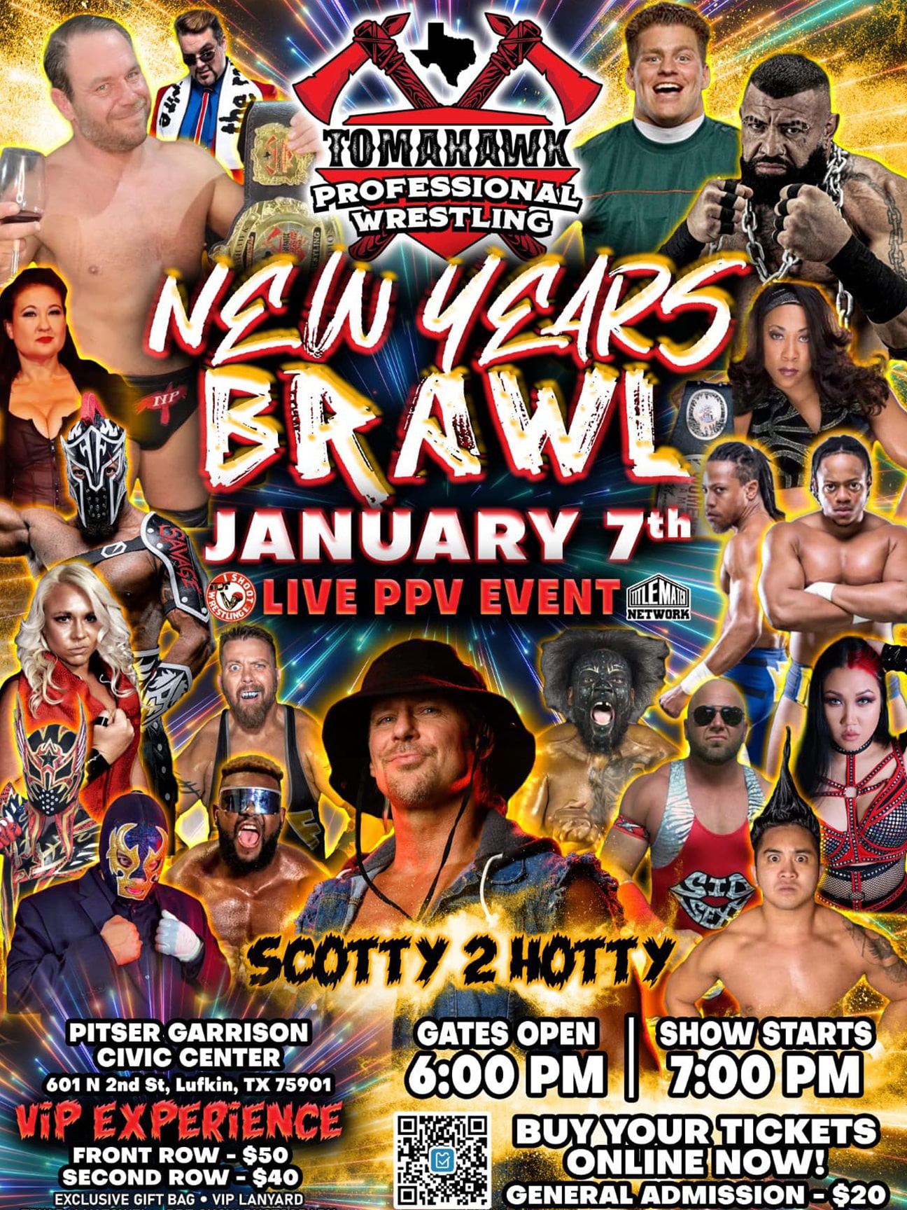 Tomahawk Pro Wrestling - New Year's Brawl 1/7/23