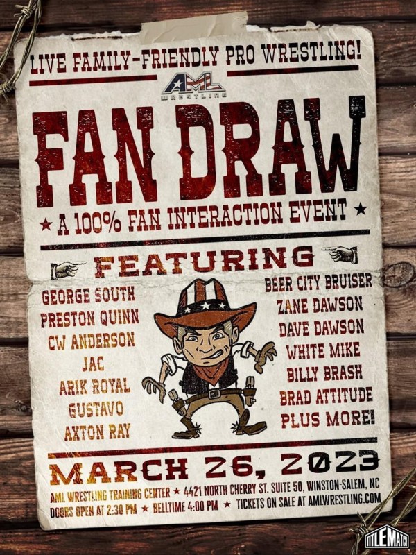 AML Wrestling - Fan Draw 3/26/23