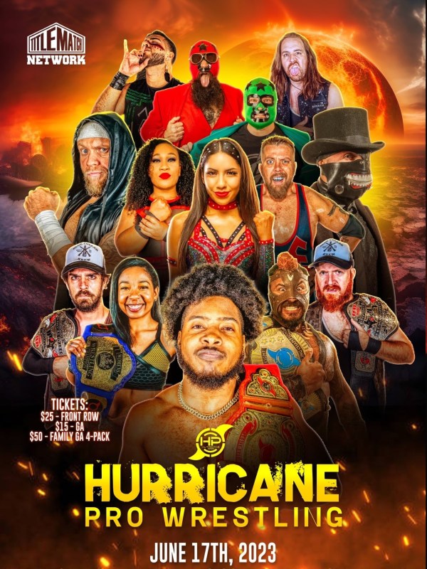 Hurricane Pro Wrestling features Jazmin Allure, Danni Bee, Tama Ku, Ryan Davidson & many more! Watch on Title Match Network.