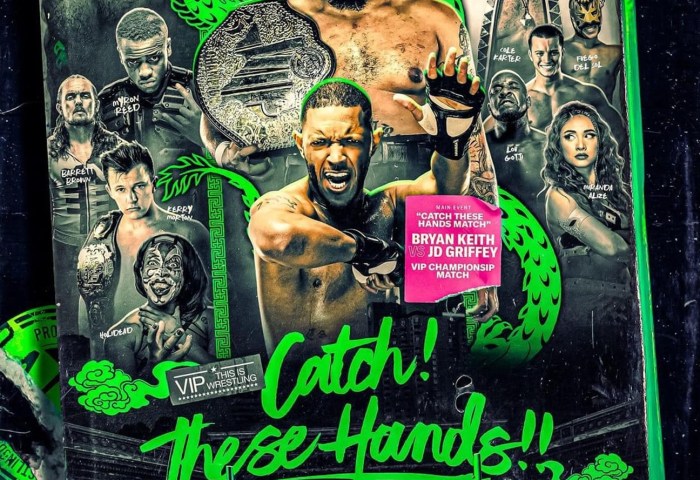 VIP Wrestling returns with "Catch These Hands", streaming live on Title Match Network. Holidead, Miranda Alize, Bryan Keith and many more.