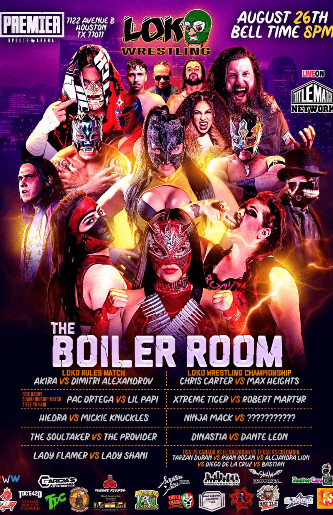 LOKO Wrestling - The Boiler Room 8/26/23