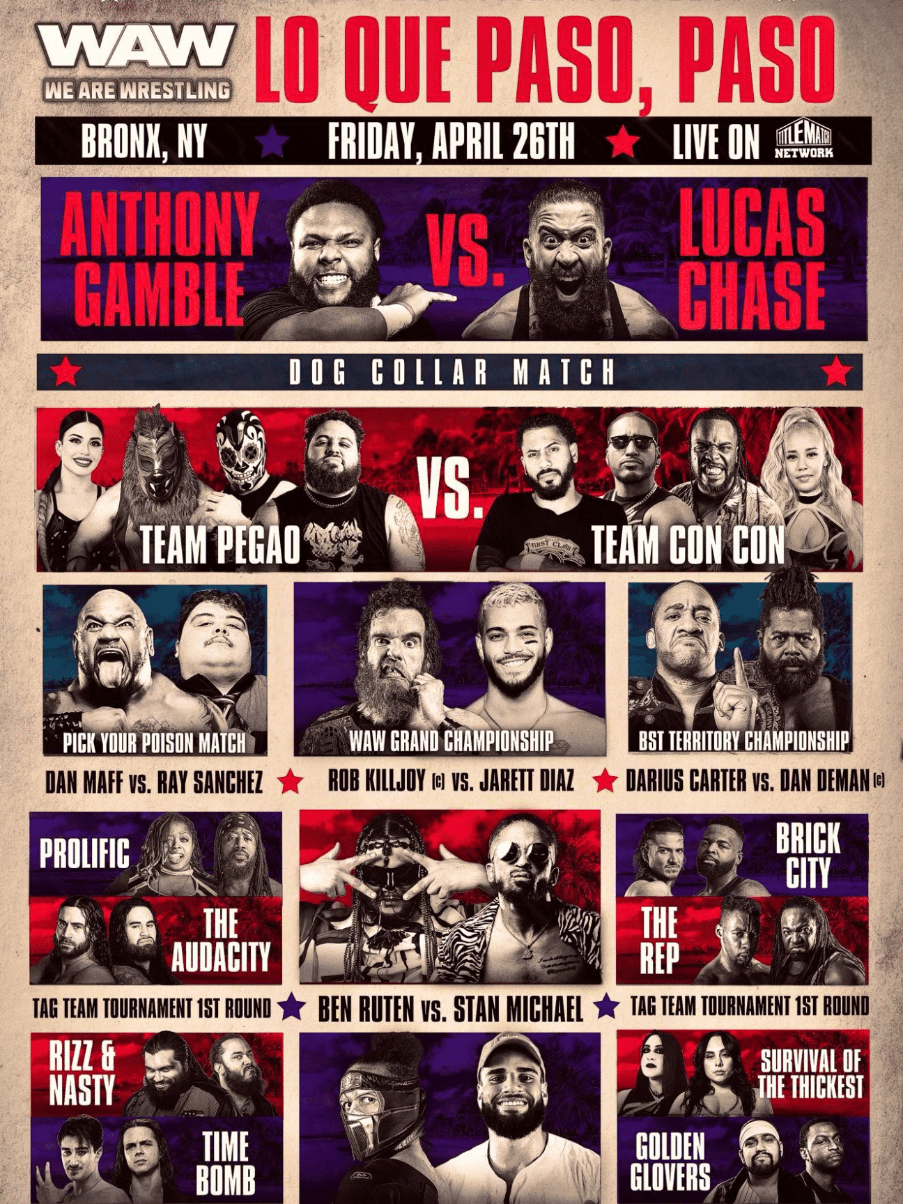 We Are Wrestling - Lo Que Paso, Paso 4/26/24
