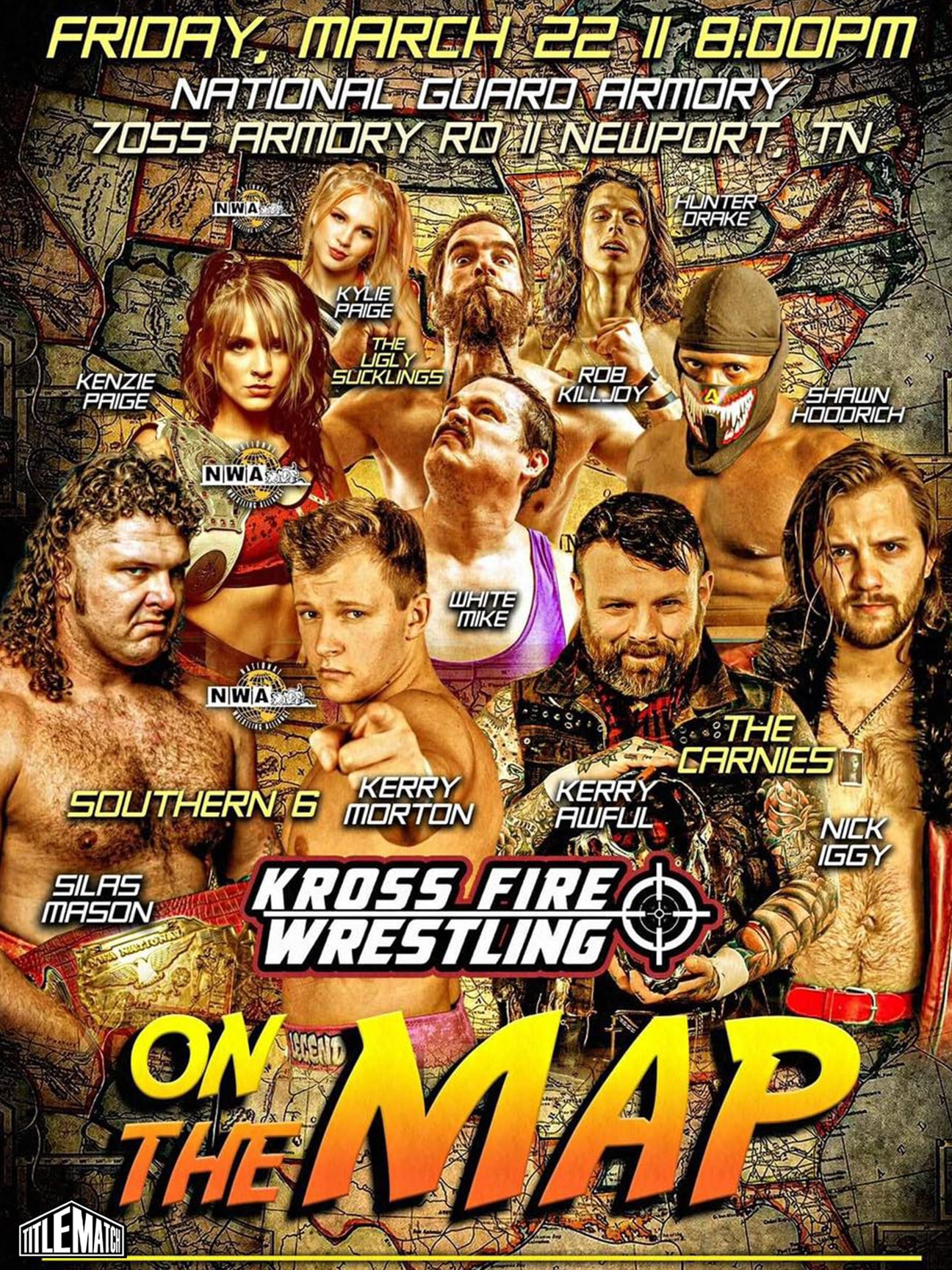 Kross Fire Wrestling - On the Map 3/22/24