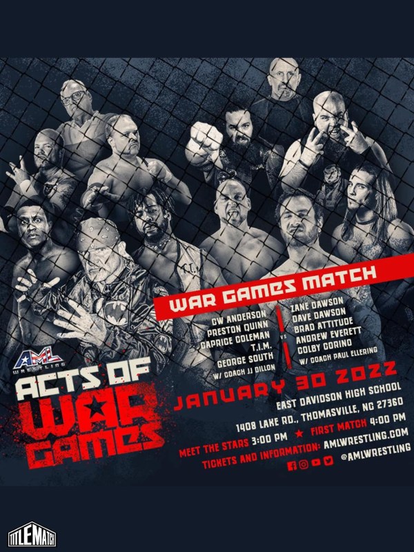 AML Wrestling - Acts Of War Games 2/20/22