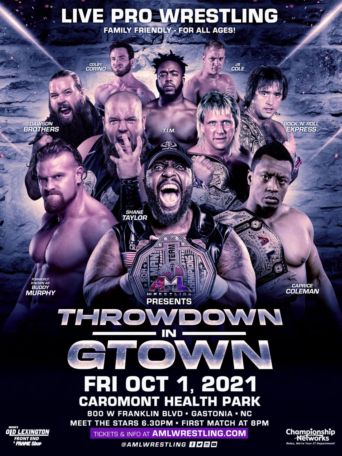 AML Wrestling - Throwdown in G-Town 10/1/21
