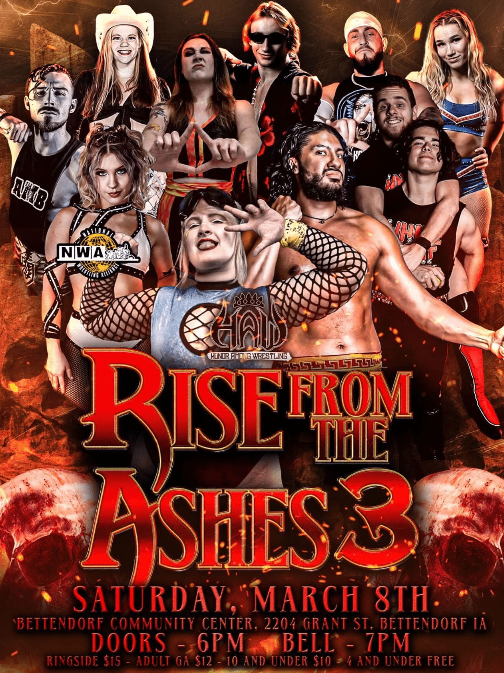 Honor Among Wrestling - Rise From The Ashes III 3/8/25