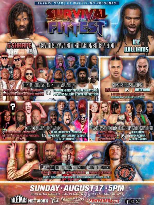 Future Stars of Wrestling: Survival of the Fittest 8/17/25