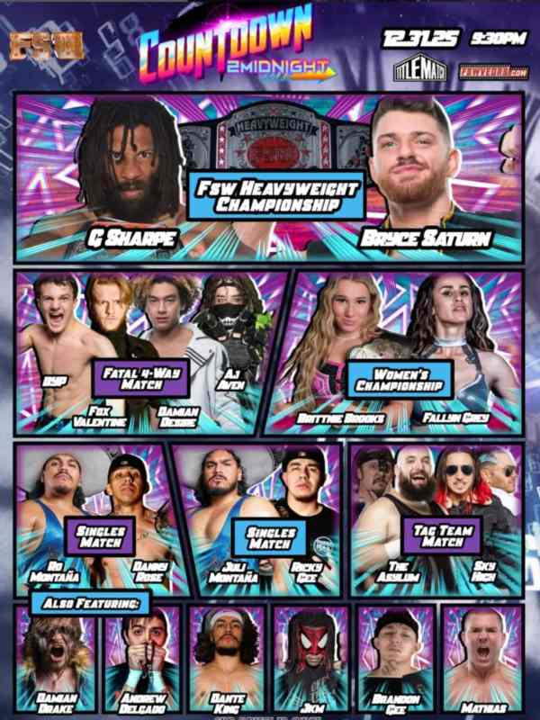 Future Stars of Wrestling - Countdown 2 Midnight 12/31/25