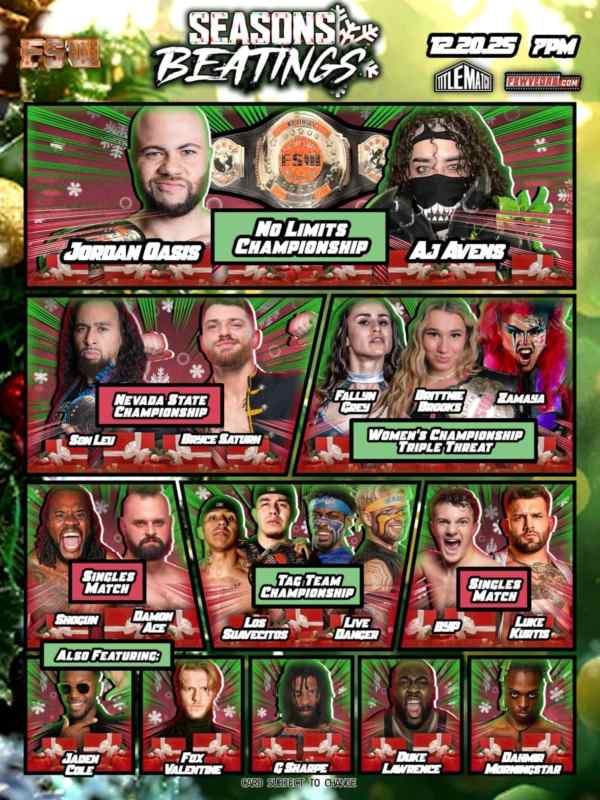 Future Stars of Women's Wrestling: Seasons Beatings 12/20/25