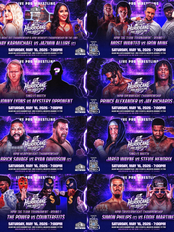 Hurricane Pro Wrestling -5/16/26