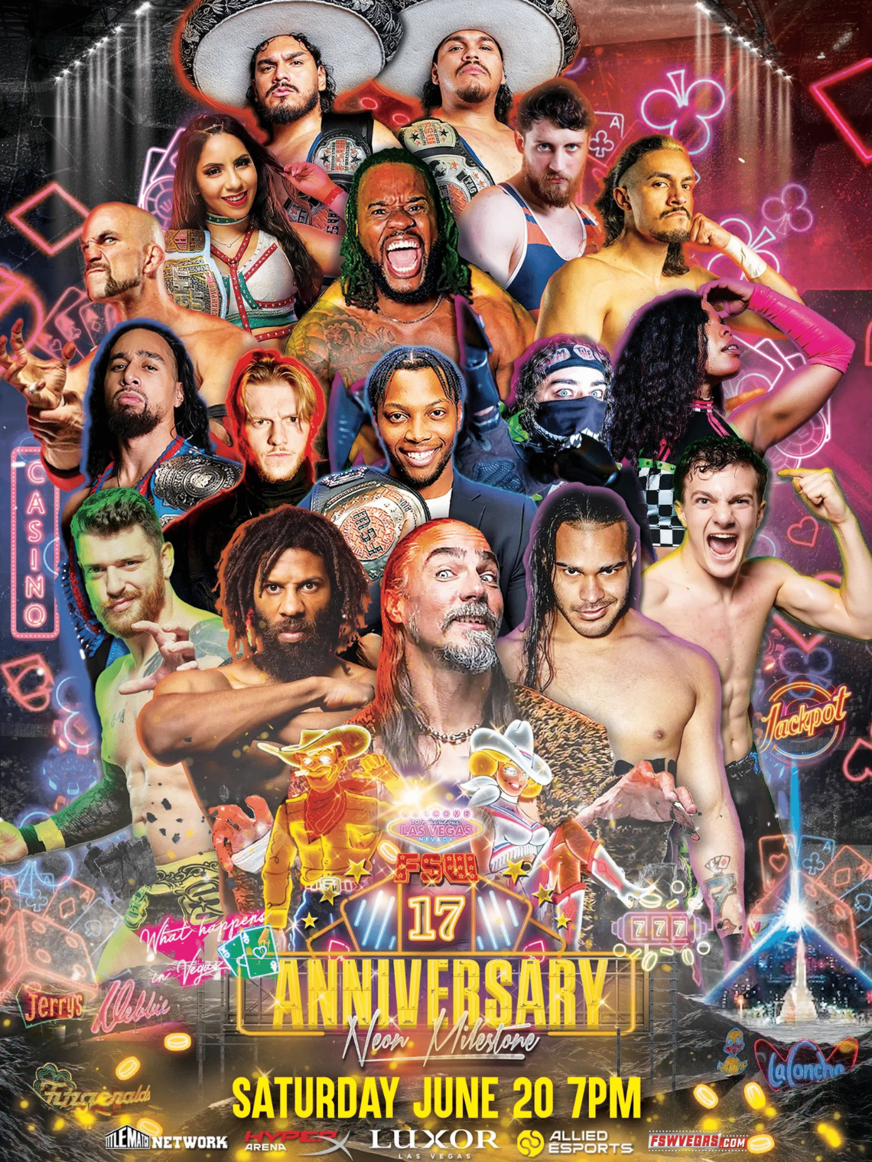 Future Stars of Wrestling: "17th Anniversary: Neon Milestone" 6/20/26